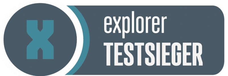 Explorer Testsieger Siegel