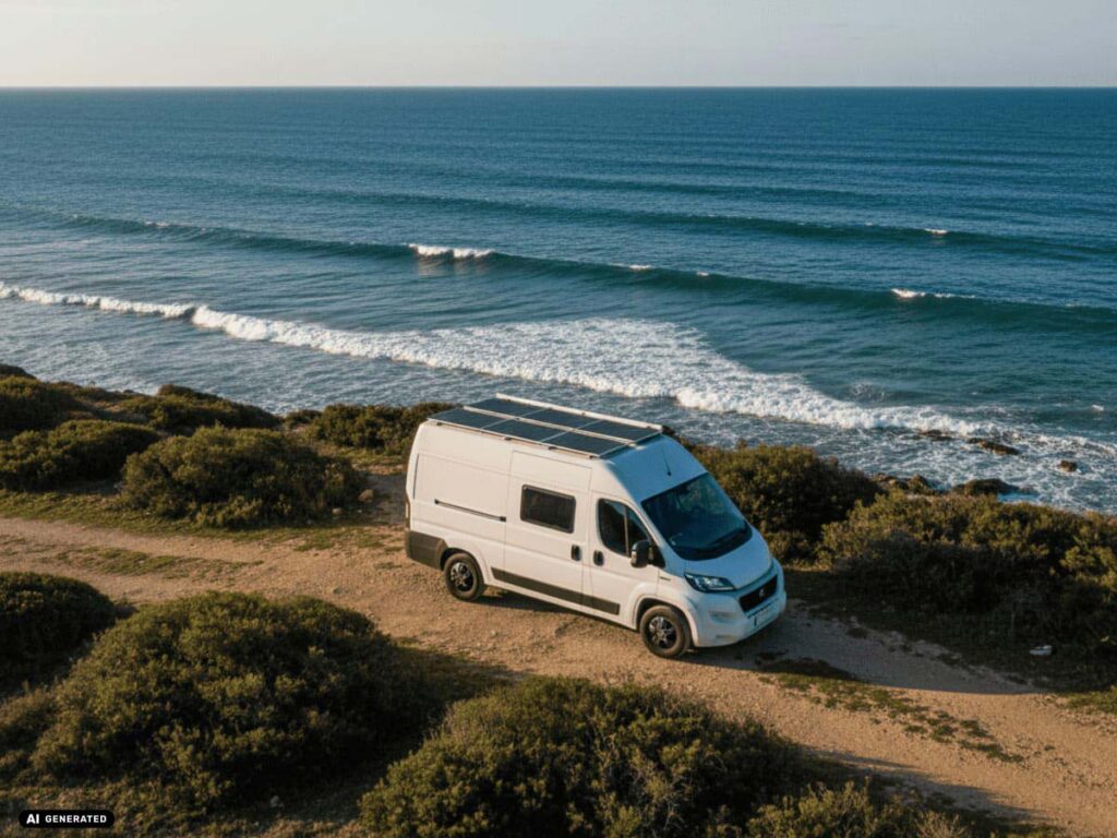 Freistehen mit dem Camper - Solaranlage macht's möglich