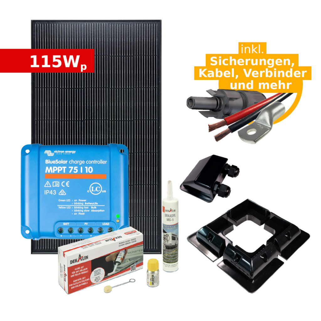 Solar Komplettsets in verschiedenen Größen